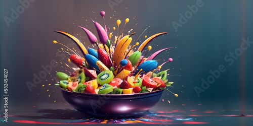 A bowl filled with lots of colorful candy