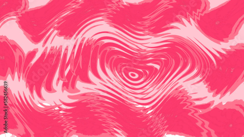 the background is pink with a blend of white colors shaped like water ripples