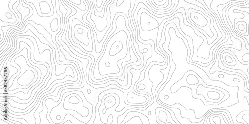 Topographic map background geographic line map with elevation assignments. Modern design with White background with topographic wavy pattern design.paper texture Imitation of a geographical map shades