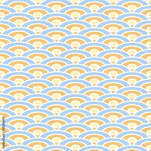 Japanese Gold background and pattern. The exquisitely delicate side of traditional woodwork style-rooms to create a stunning atmosphere. water curve texture. Wave elements.