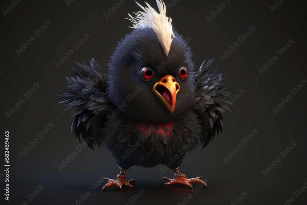 The Cool Black Chicken that Looks Like a Vampire The Cool Black Chicken that Looks Like a Vampire