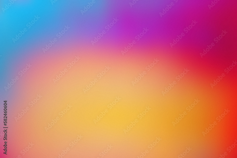 Gradient background with subtle noise texture in yellow, purple and blue, made with generative ai