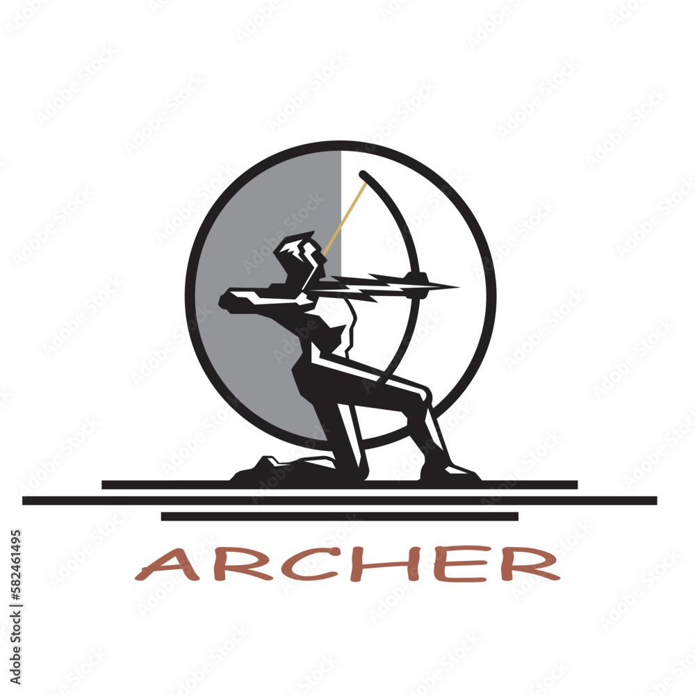 Obraz premium Creative archery design concepts, illustrations, vectors