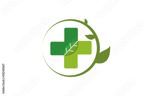 herbal health logo concept