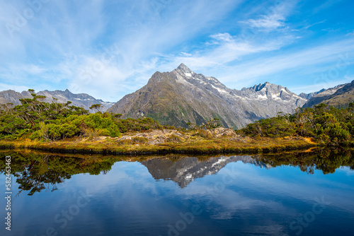 views of fiordland national park in new zealand © jon_chica