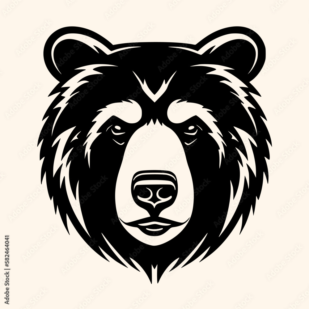 Bear vector for logo or icon, drawing Elegant minimalist style,abstract style Illustration Bear vector for logo or icon, drawing Elegant minimalist style,abstract style Illustration