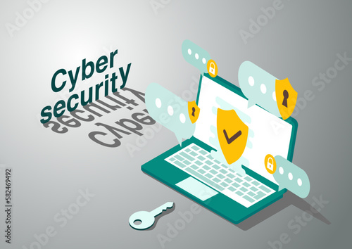 Cyber security software abstract concept vector illustration. Information security software, antivirus solution, cybersecurity program, network safety, corporate data protection abstract metaphor.