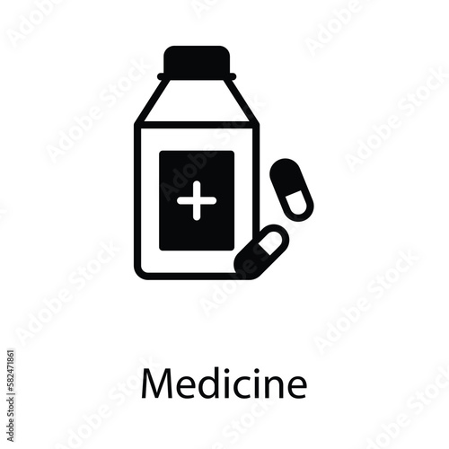 Medicine icon design stock illustration