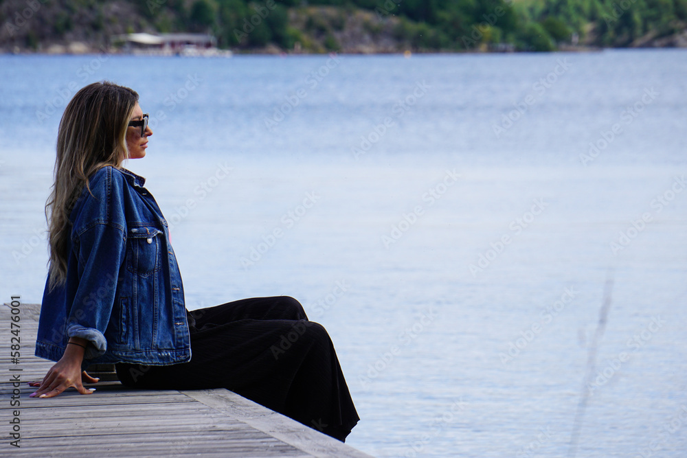 woman on the bridge