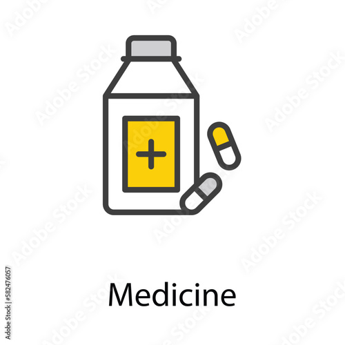 Medicine icon design stock illustration