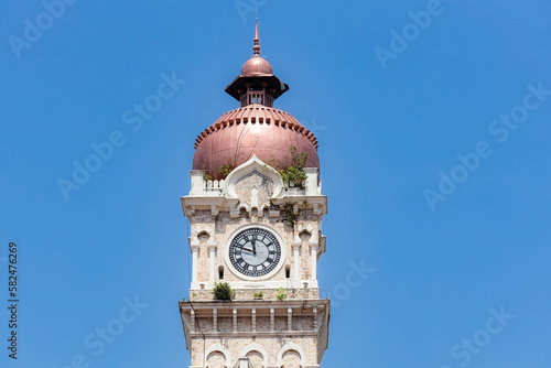 Photography Clock tower at Sultan Abdul Samad Building (Bangunan Sultan Abdul Samad) Kuala L
