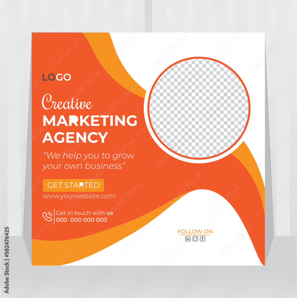 Business marketing agency promotion social media post template Design . Suitable for social media post and web internet ads and Vector illustrator
Business marketing agency promotion social media post template Design . Suitable for social media post and web internet ads and Vector illustrator