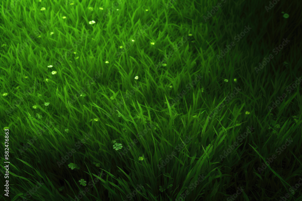 green grass background. Generative AI green grass background. Generative AI