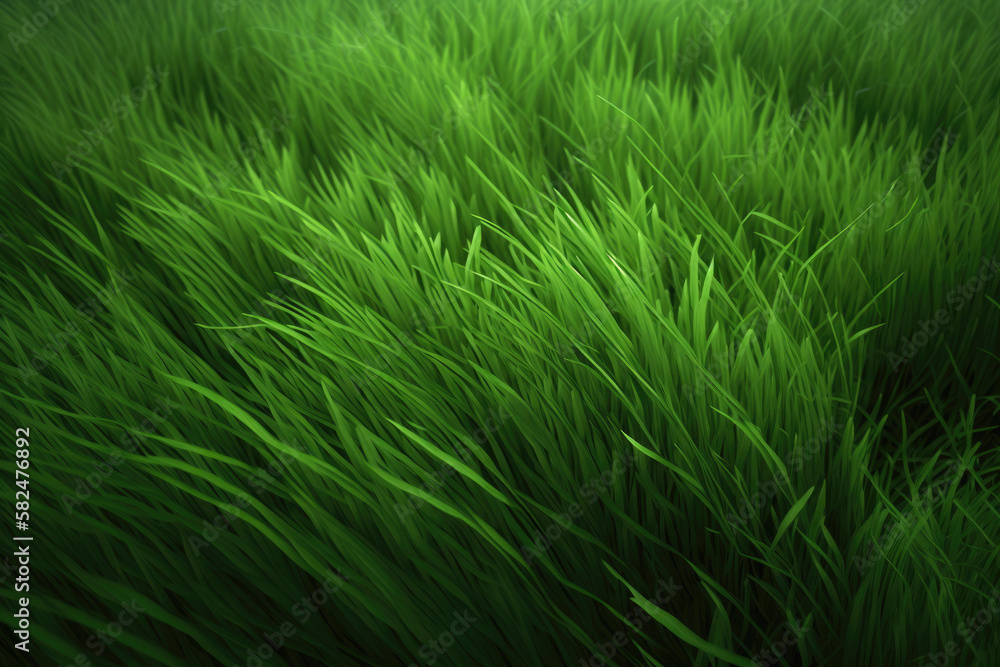 green grass background. Generative AI green grass background. Generative AI