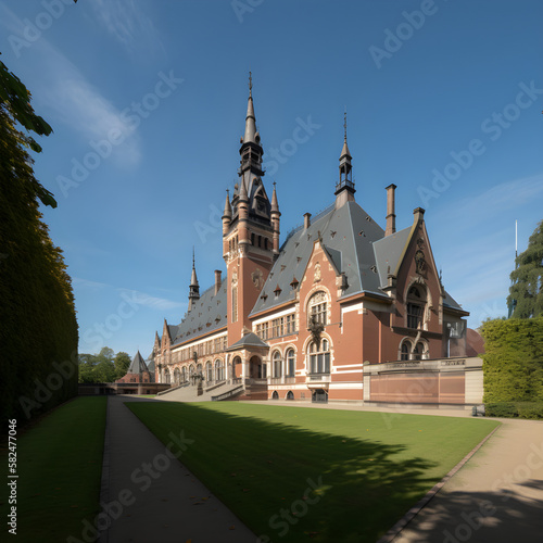 The Peace Palace - International Court of Justice in The Hague - Netherlands
