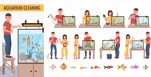 Aquarium Cleaning Care Compositions