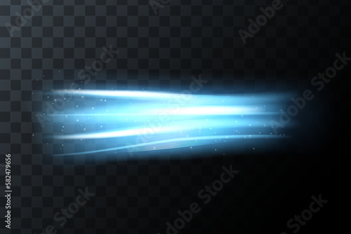 Abstract wind swirls with gold sparkles isolated. Vector realistic set of magic air vortex, light twirls with particles. Design element of fresh and clean