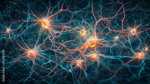 The Science of Synapses, Neuronal Communication, Interconnected Neurons, Generative AI