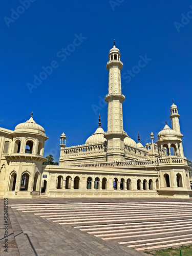 Bara Imambara consisting of Asfi Mosque in Lucknow, Uttar Pradesh in India. Made of Mughal style without the use of iron with beautiful arches and doorways and passageways