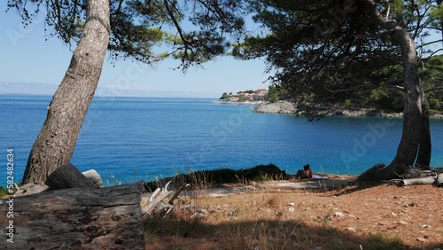 View of the Adriatic sea. Island of Cres. Croatia