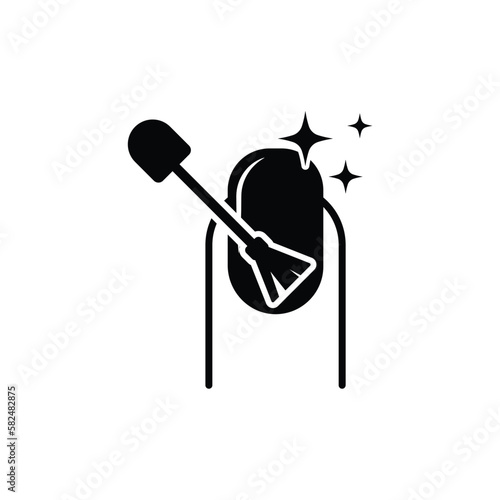 Printnail icon design vector