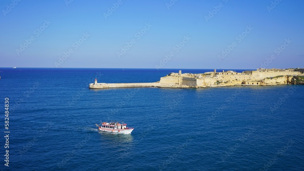 view from the city La Valette, Malta