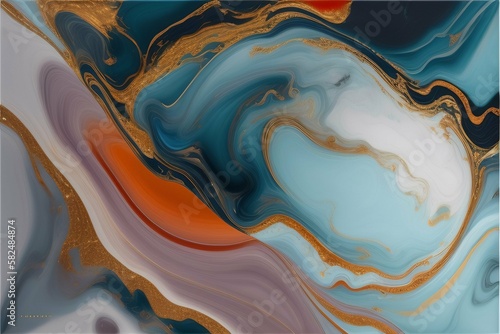 abstract_marble_modern_painting_tableau_generative AI