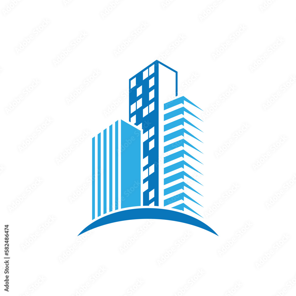 Obraz premium building logo design vector