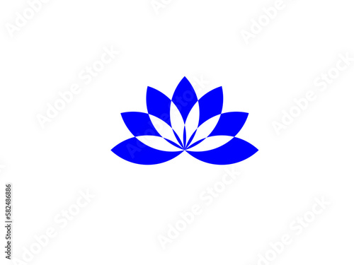 Flowers vector. Flowers vector logo. Lotus icon or Harmony icon. lotus flower icon. Lotus icon on white background. illustration.