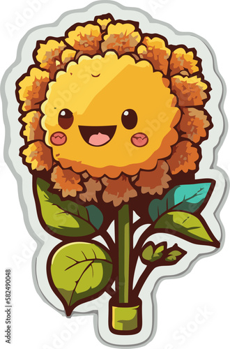 Get Creative with These Adorable Sunflower Stickers Featuring Playful and Cute Expressions Perfect for Your DIY Projects and Crafting Ideas