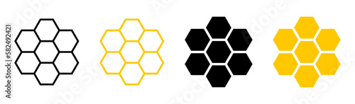 Honeycomb icon set