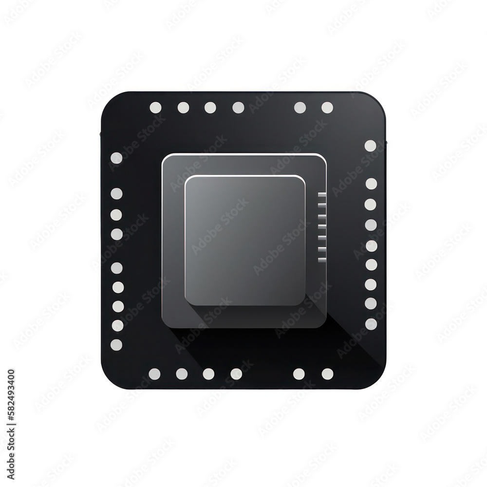 Computer Chip App Logo Design Computer Chip App Logo Design