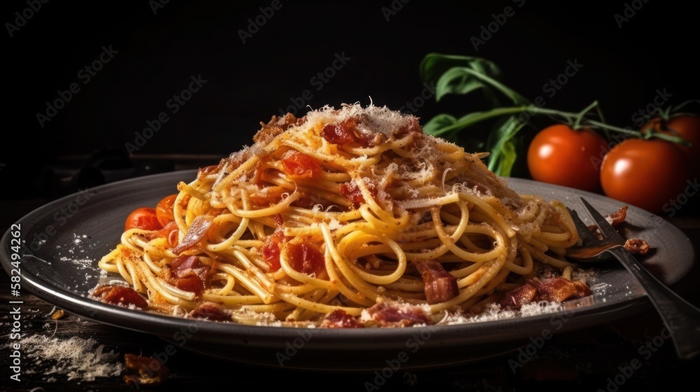 Spaghetti alla Amatriciana, generative ai