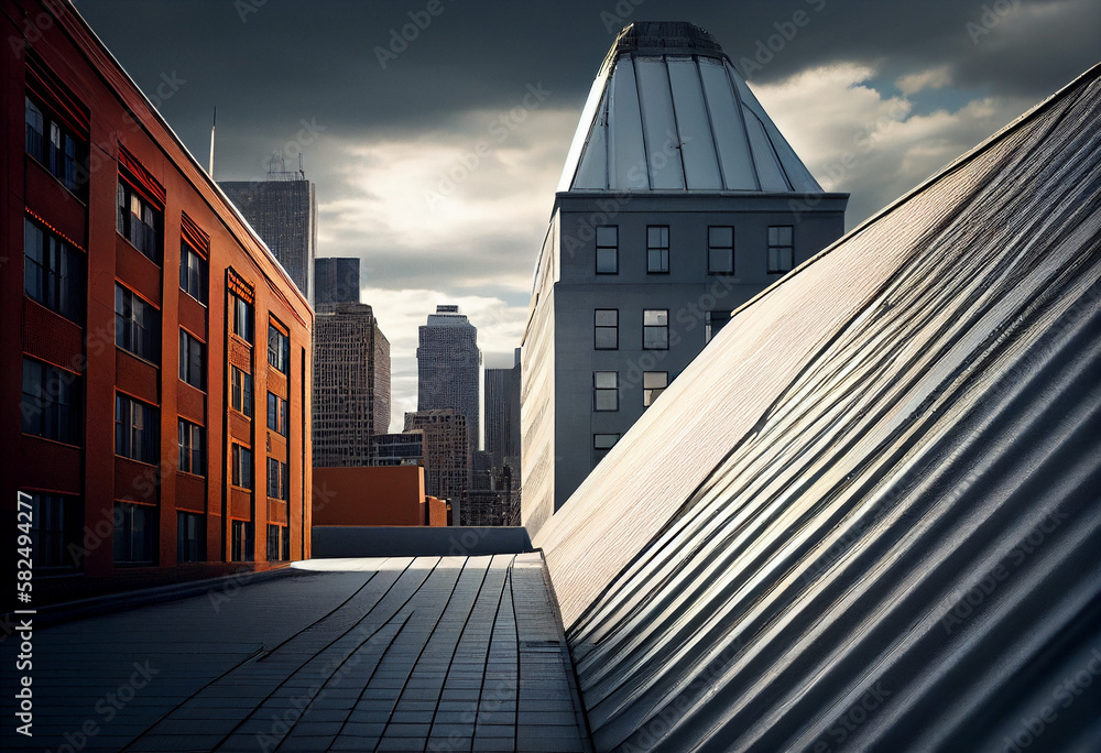 Gold Raftors Ilustração do Stock: Building ,city,color,gold,black and white,House ...