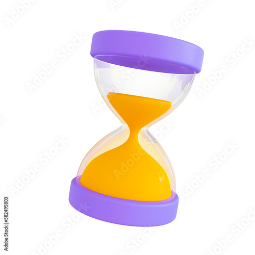 Obraz na plátně 3d minimal time management concept