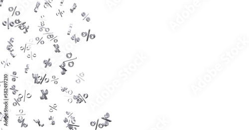 Blurred sale background. 3d