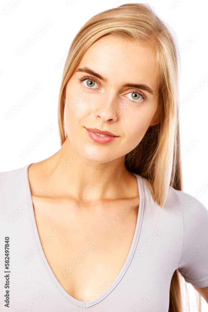 Portrait close up of young beautiful brunette woman Portrait close up of young beautiful brunette woman
