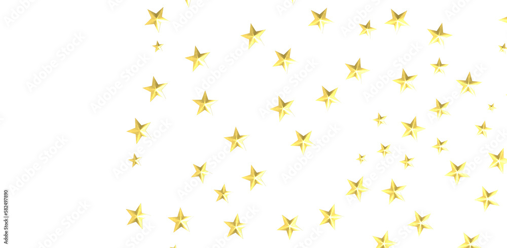 Obraz premium Stars - Festive christmas card. Isolated illustration white background. -