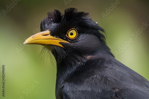 Acridotheres cristatellus formosanus, the endemic Crested Myna, is a very intelligent passerine. It has Cat II protected species classification under the law because to threats from invasive Javan and © AkuAku