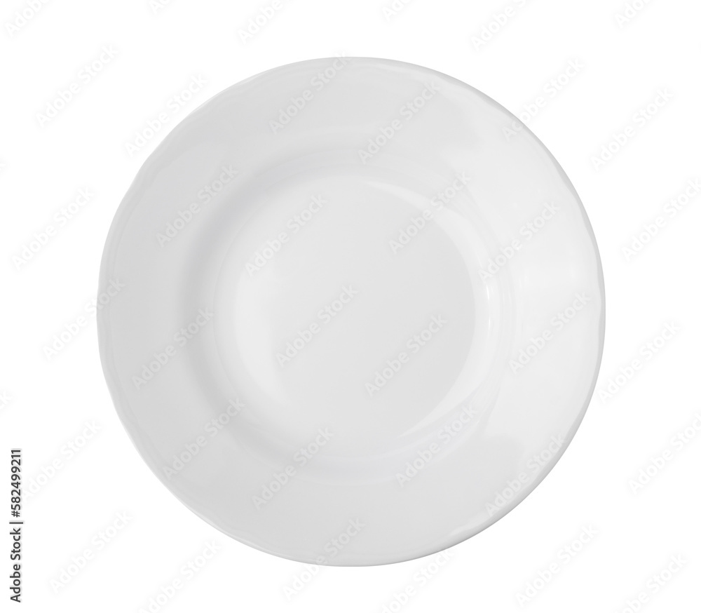 Empty plate isolated on transparent png Empty plate isolated on transparent png