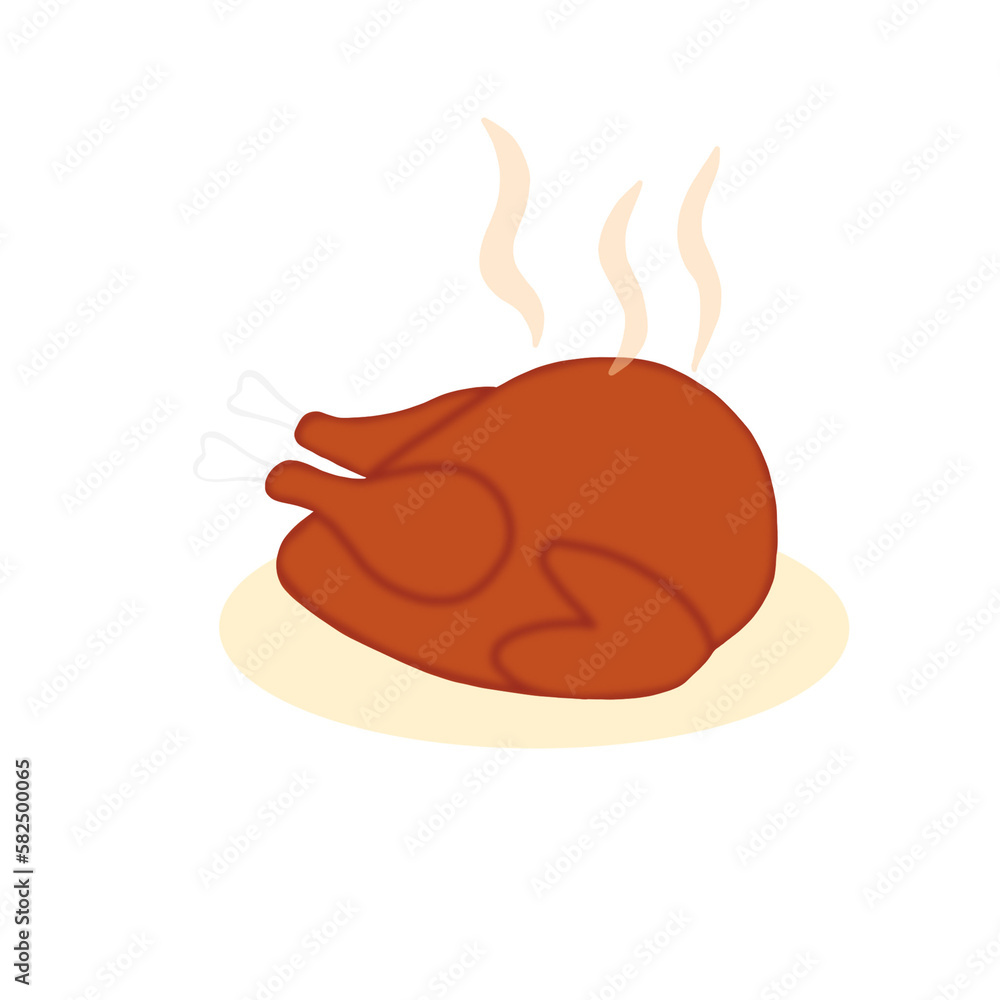 Chicken Dish Illustration Chicken Dish Illustration