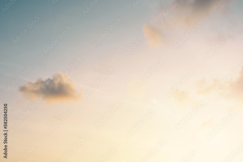 Summer blue sky cloud gradient light white background. Beauty clear cloudy in sunshine calm bright winter air bacground. Gloomy vivid cyan landscape in environment day horizon skyline view spring wind