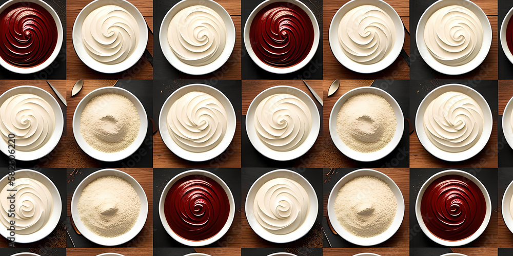 Wallpaper with seamless texture - Generative ai