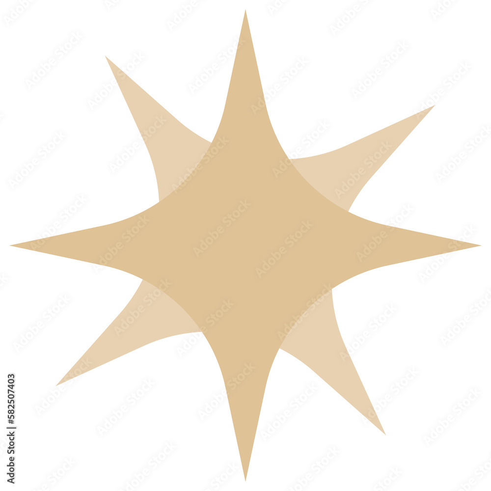 Christmas star PNG image icon with transparent background