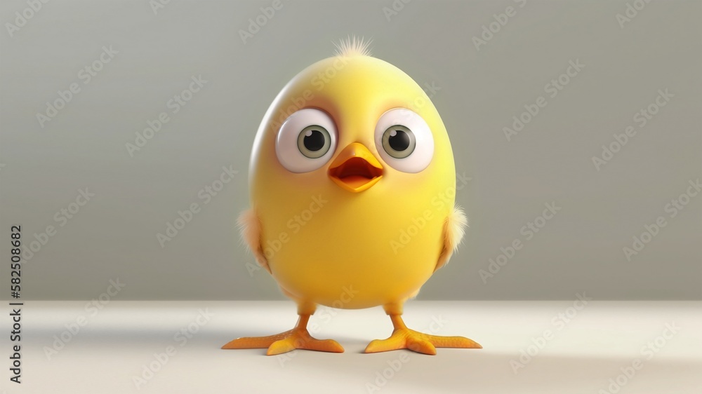 Fototapeta premium Easter egg chicken baby