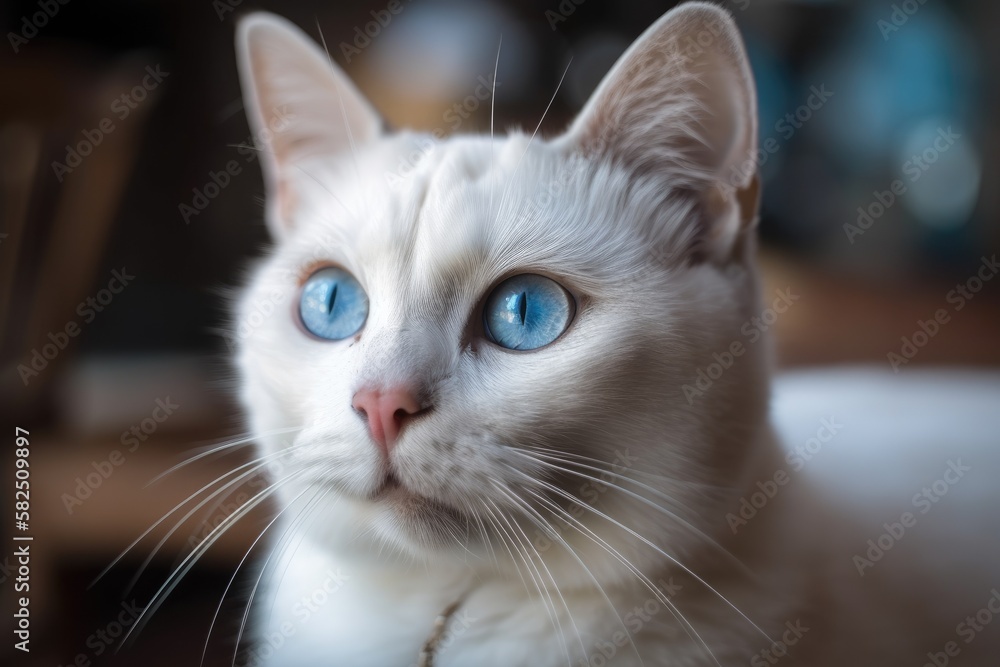 A cat is patiently anticipating. Generative AI