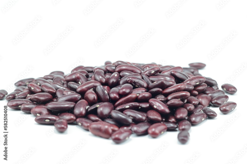 image of red beans on a white background image of red beans on a white background