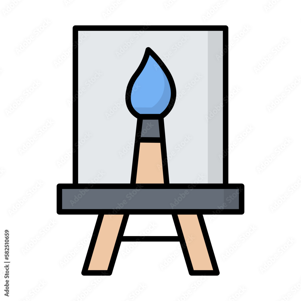 Canvas Line Color Icon Canvas Line Color Icon