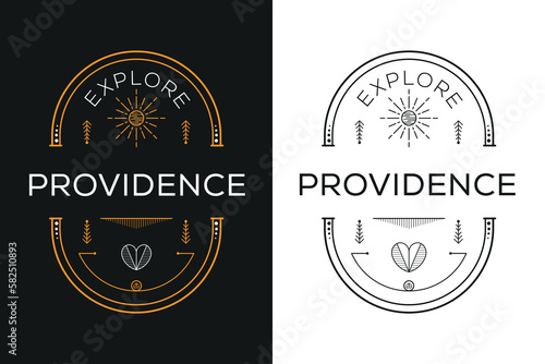 Providence City Design, Vector illustration.