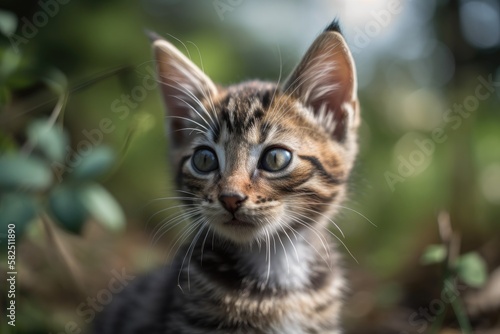 gorgeous and adorable kittens from the neighborhood. Generative AI